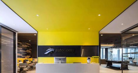 3000㎡中關(guān)村通航大廈辦公樓，材料和空間的對話！